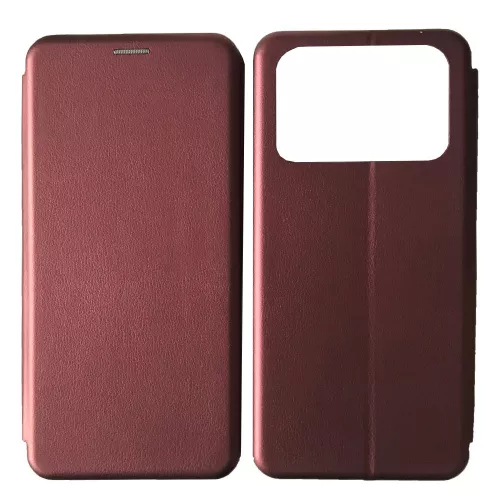 Чехол-книжка Level для Xiaomi Poco X4 Pro 5G Marsala - фото 1