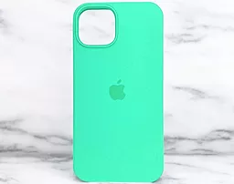 Чохол Silicone Case Full для Apple iPhone 14 Pro Max Spearmint - мініатюра 4 Чохол Silicone Case Full для Apple iPhone 14 Pro Max Spearmint - мініатюра 4