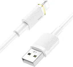 Кабель Hoco U109 USB-A - Lightning 12w 2.4a 1.2м cable White - миниатюра 3 Кабель Hoco U109 USB-A - Lightning 12w 2.4a 1.2м cable White - миниатюра 3