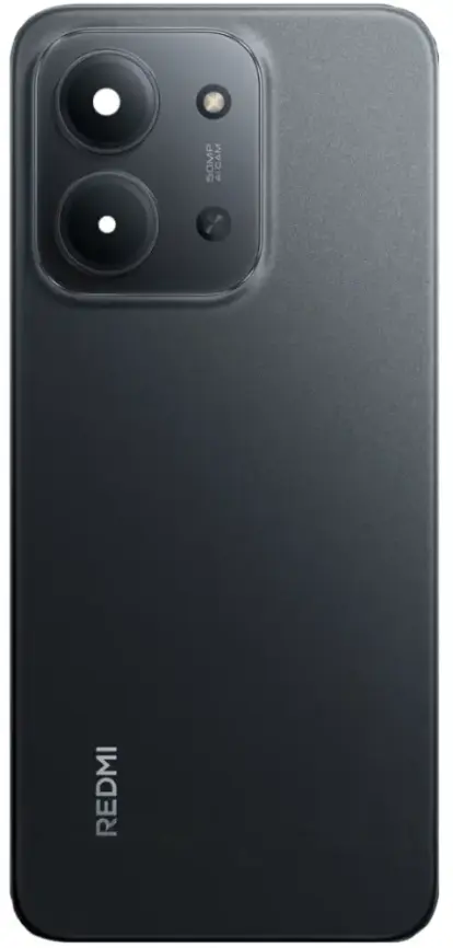 Задняя крышка корпуса Xiaomi Redmi 15C / Poco C85 со стеклом камеры Midnight Black - фото 1
