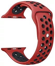 Ремінець Nike Silicon Sport Band for Apple Watch 42mm/44mm/45mm/49mm Red/Black
