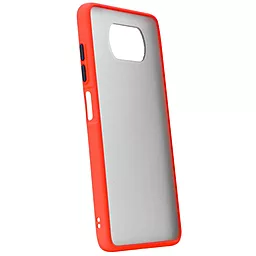 Чехол Silicone Case Edge для Xiaomi Poco X3, X3 NFC, X3 Pro Red