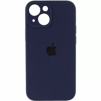 Чехол Silicone Case Full Camera для Apple iPhone 15 Dark Blue - фото 1