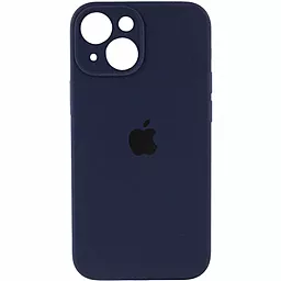 Чехол Silicone Case Full Camera для Apple iPhone 15 Dark Blue