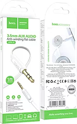 Аудіо кабель Hoco UPA16 AUX mini Jack 3.5mm M/M Cable 1 м white - мініатюра 3
