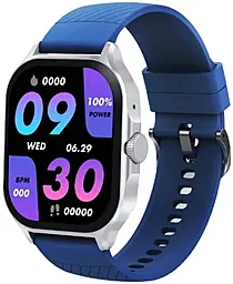 Смарт-часы Globex Smart Watch Urban Silver Blue - фото Смарт-часы Globex Smart Watch Urban Silver Blue
