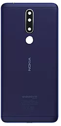 Задняя крышка корпуса Nokia 3.1 Plus Dual Sim TA-1104 со стеклом камеры Blue