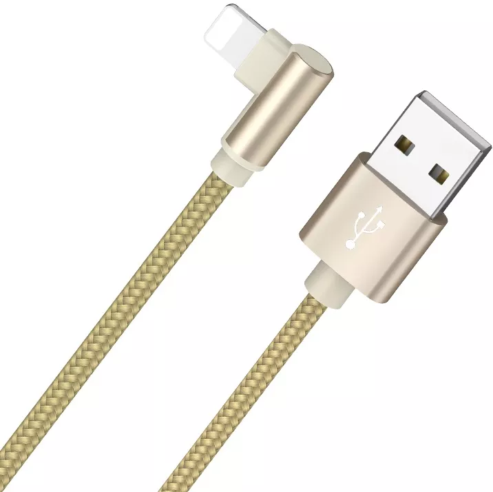 Кабель Borofone BX26 Express USB-A - Lightning 12w 2.4a 1м cable Gold - фото 3