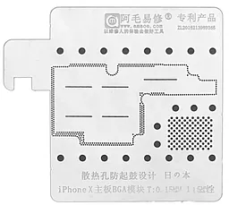 BGA трафарет (для реболінгу) Amaoe Apple iPhone X 0.10 мм міжплатний