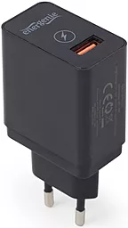 Мережевий зарядний пристрій з швидкою зарядкою Energenie 1USBх2.1A QC3.0 Black EG-UQC3-01 - мініатюра 2