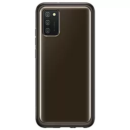 Чохол Samsung Soft Clear Cover A025 Galaxy A02s  Black (EF-QA025TBEGRU)