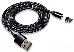 Кабель USB Walker C590 Magnetic USB Type-C Cable  Black