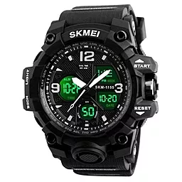 Мужские часы SKMEI 1155BBK Black - фото Мужские часы SKMEI 1155BBK Black