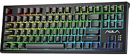 Клавиатура Aula Wind F3032 Mechanical Black + 21 Yellow keys KRGD Brown USB EN/UA (6948391201740) - фото Клавиатура Aula Wind F3032 Mechanical Black + 21 Yellow keys KRGD Brown USB EN/UA (6948391201740)