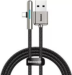 Кабель Baseus Iridescent Lamp Mobile Game USB-A - Type-C 40w 5a 1м cable Black (CAT7C-B01) - фото Кабель Baseus Iridescent Lamp Mobile Game USB-A - Type-C 40w 5a 1м cable Black (CAT7C-B01)