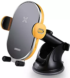 Тримач з бездротовою зарядкою Joyroom JR-ZS200 Black - фото Тримач з бездротовою зарядкою Joyroom JR-ZS200 Black