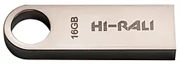 Флешка Hi-Rali 16GB Shuttle Series USB 2.0 (HI-16GBSHSL) Silver - фото Флешка Hi-Rali 16GB Shuttle Series USB 2.0 (HI-16GBSHSL) Silver