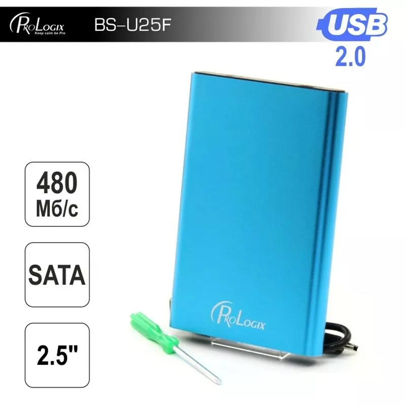 Кишеня для HDD PrologiX BS-U25F (BS-U25F-BLUE) Blue - фото 1