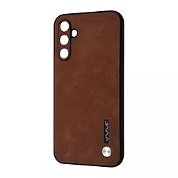 Чехол Wave Leather Case для Samsung Galaxy A14 Dark Brown