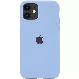 Чехол Silicone Case Full for Apple iPhone 11 Lilac Blue