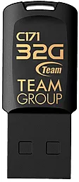 Флешка Team USB 2.0 32GB C171 (TC17132GB01) Black - фото Флешка Team USB 2.0 32GB C171 (TC17132GB01) Black