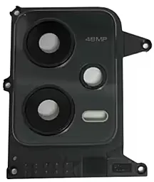 Стекло камеры Xiaomi Poco X5 с рамкой Black - фото Стекло камеры Xiaomi Poco X5 с рамкой Black