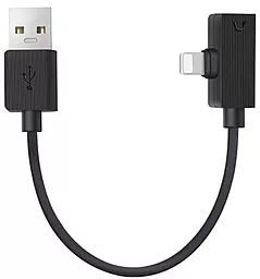 Кабель USB Hoco LS9 Lightning Cable with Audio Converter 0.15М Black - миниатюра 3