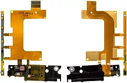 Шлейф Sony Xperia ZR M36h C5502 / M36i C5503 с кнопкой включения и громкости, вибромотором и микрофоном Original
