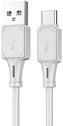Кабель Hoco X101 silicone USB-A to Type-C 15w 3a 1м cable Gray - фото Кабель Hoco X101 silicone USB-A to Type-C 15w 3a 1м cable Gray