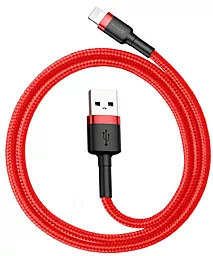 Кабель Baseus Kevlar USB-A - Lightning 12w 2.4a 0.5м cable Black/Red (CALKLF-A09) - фото Кабель Baseus Kevlar USB-A - Lightning 12w 2.4a 0.5м cable Black/Red (CALKLF-A09)