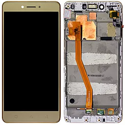 Дисплей Lenovo K6 Note, K6 Plus (K53a48) с тачскрином и рамкой, оригинал, Gold - фото Дисплей Lenovo K6 Note, K6 Plus (K53a48) с тачскрином и рамкой, оригинал, Gold