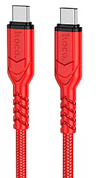 Кабель Hoco X59 Victory USB Type-C - Type-C 60w 3a 1м PD cable Red