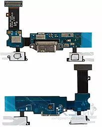 Нижняя плата Samsung Galaxy S5 G900A c разъемом зарядки, с микрофоном, с кнопкой меню (Home), с сенсорными кнопками