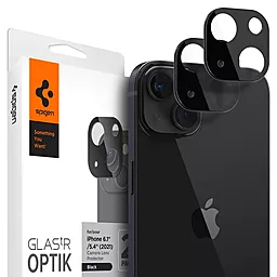 Защитное стекло Spigen Optik на камеру для Apple iPhone 13 mini (2шт)  Black (AGL03395)