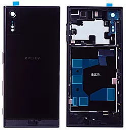 Задняя крышка корпуса Sony Xperia XZ F8331 / F8332 со стеклом камеры Original Black