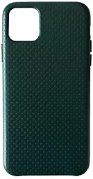 Чехол Apple Leather Case Points Cow for iPhone 11 Pro  Forest Green