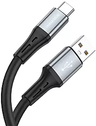 Кабель Borofone BX88 Solid Silicone USB-A - Type-C 15w 3a 1м cable Black - фото Кабель Borofone BX88 Solid Silicone USB-A - Type-C 15w 3a 1м cable Black