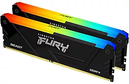 Оперативна пам'ять Kingston Fury 32 GB (2x16GB) DDR4 3200 MHz Beast RGB Black (KF432C16BB2AK2/32)