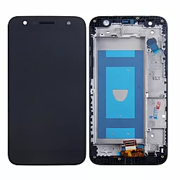 Дисплей LG K10 Power, X Charge, X Power 2 (M320, M320G, M322, M327, X320, X500) с тачскрином и рамкой, Black