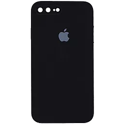 Чехол Silicone Case Full Camera Square для Apple iPhone 7 Plus, iPhone 8 Plus Black