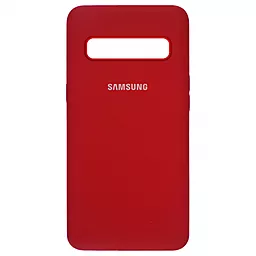 Чехол 1TOUCH Silicone Case Full для Samsung Galaxy S10 Plus Red