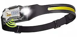 Налобный фонарик Bailong Police T-018-LM+COB (аккумуляторный) с датчиком движения - фото Налобный фонарик Bailong Police T-018-LM+COB (аккумуляторный) с датчиком движения