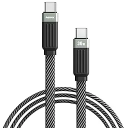 Кабель Remax RC-C088 Janker Series USB Type-C - Type-C 30w 3a 1м PD cable Black - фото Кабель Remax RC-C088 Janker Series USB Type-C - Type-C 30w 3a 1м PD cable Black