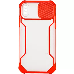 Чехол Epik Camshield matte Ease TPU со шторкой для Apple iPhone X, iPhone XS (5.8") Красный - миниатюра 3