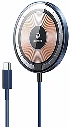 Беспроводное (индукционное) зарядное устройство Remax RP-W66 15w magnetic wireless charger Blue - фото Беспроводное (индукционное) зарядное устройство Remax RP-W66 15w magnetic wireless charger Blue