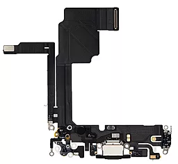 Нижний шлейф Apple iPhone 15 Pro c разъемом зарядки, с микрофоном Original - снят с телефона Black Titanium - фото Нижний шлейф Apple iPhone 15 Pro c разъемом зарядки, с микрофоном Original - снят с телефона Black Titanium