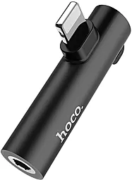 Аудио-переходник Hoco LS21 Lightning & 3.5mm Black - миниатюра 2