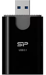 Картрідер Silicon Power Combo USB 3.1 Card Reader microSD and SD, (SPU3AT3REDEL300K) Black - фото Картрідер Silicon Power Combo USB 3.1 Card Reader microSD and SD, (SPU3AT3REDEL300K) Black