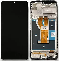 Дисплей Realme Narzo 50i с тачскрином и рамкой, оригинал, Black