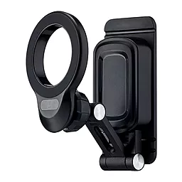 Держатель магнитный Usams ZJ076 Magnetic Car Phone Holder (Center Console) Black - фото Держатель магнитный Usams ZJ076 Magnetic Car Phone Holder (Center Console) Black